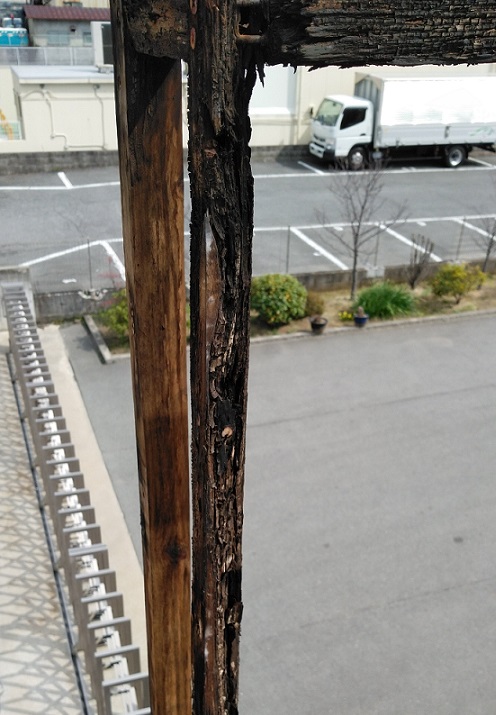 木枠袖看板の撤去