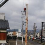 滋賀県大津市で<br />袖看板と支柱撤去