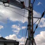 電飾袖看板と支柱撤去<br />和歌山県海南市<br />2022.1.12