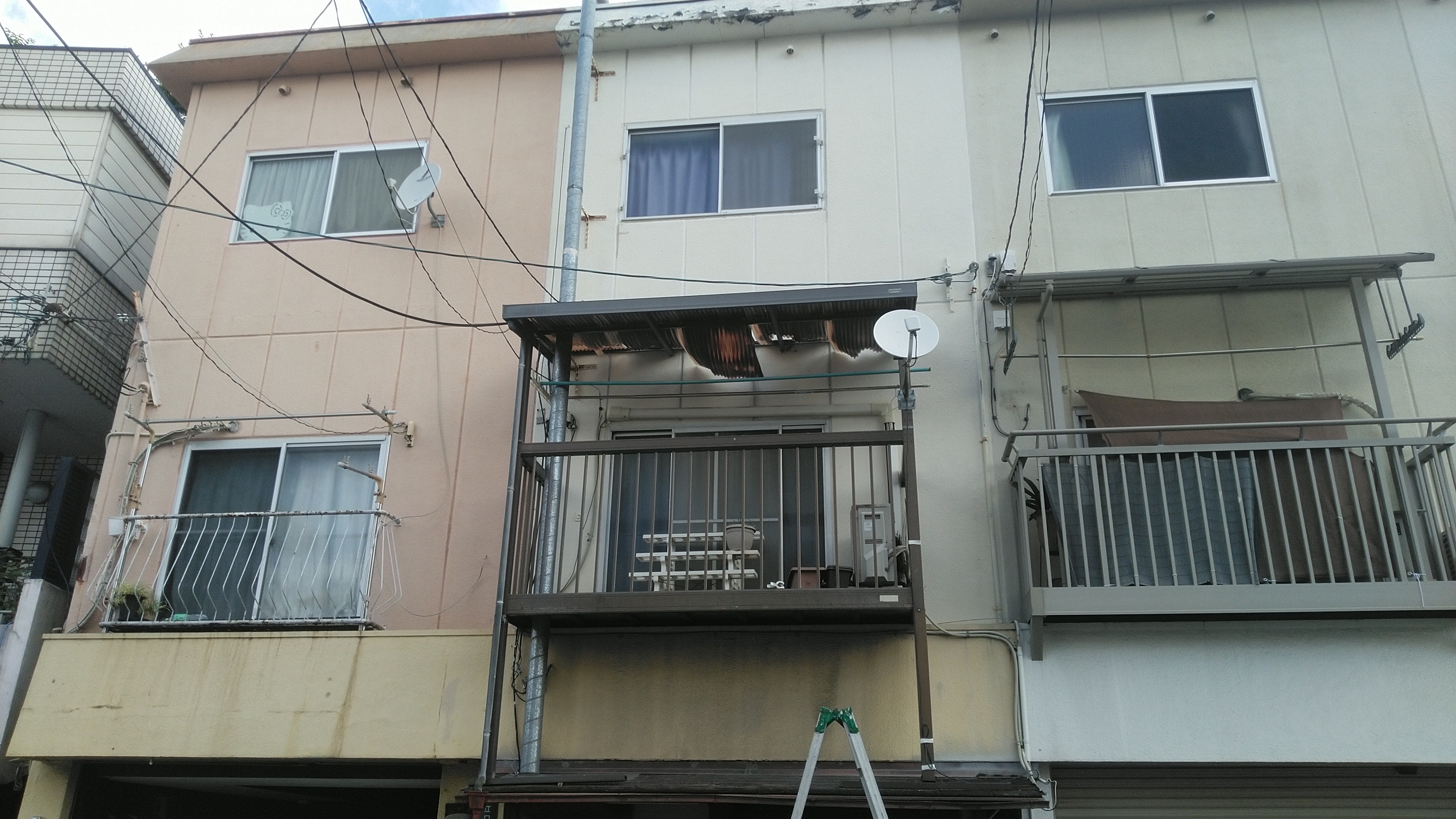 看板・テントの撤去
